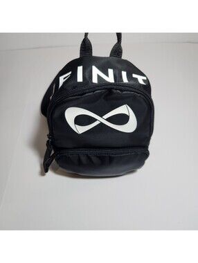 Nfinity Mini Purse Backpack Black White Logo Cheer Crossbody Shoulder Bag